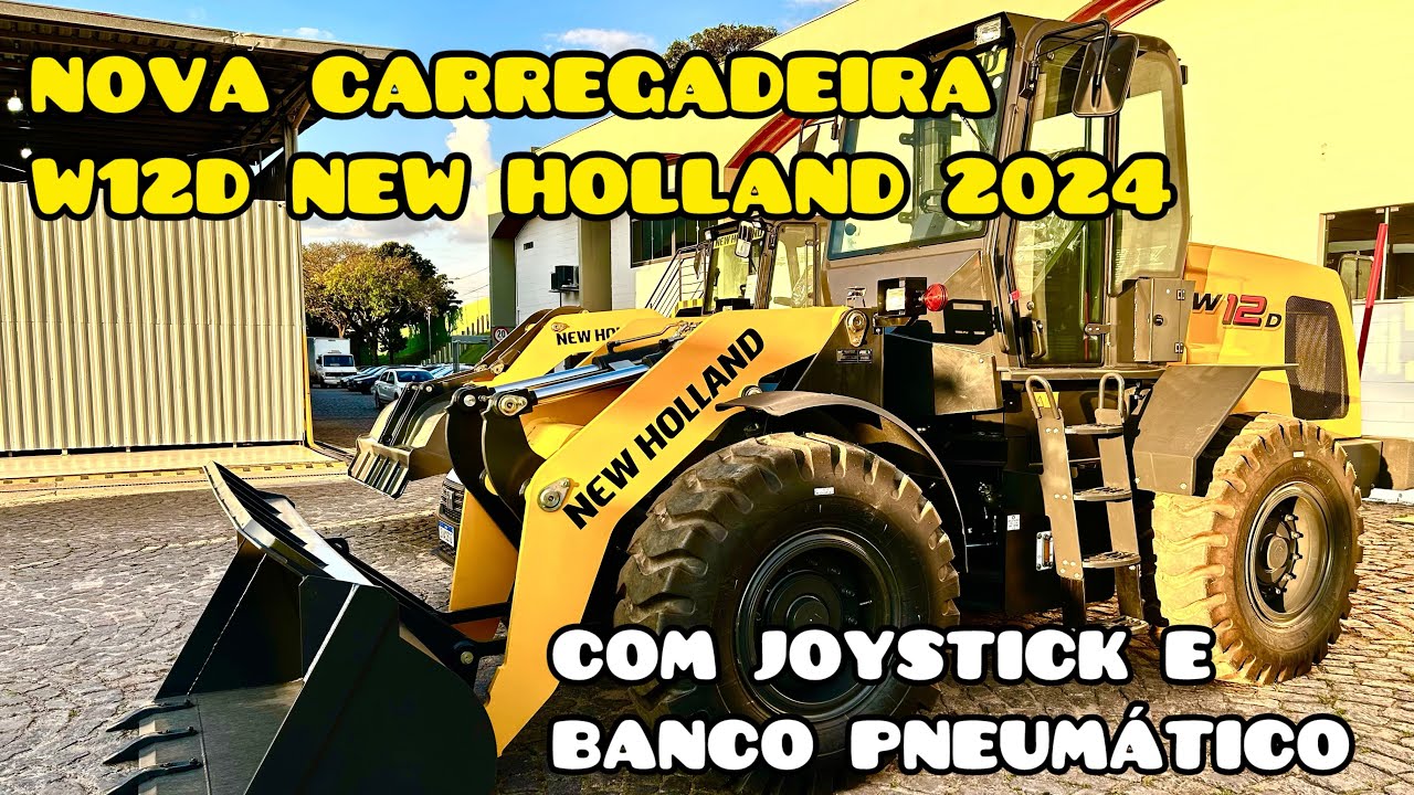 NOVA PÁ CARREGADEIRA W12D NEW HOLLAND - VENDAS DE MÁQUINAS (31)99475-2499