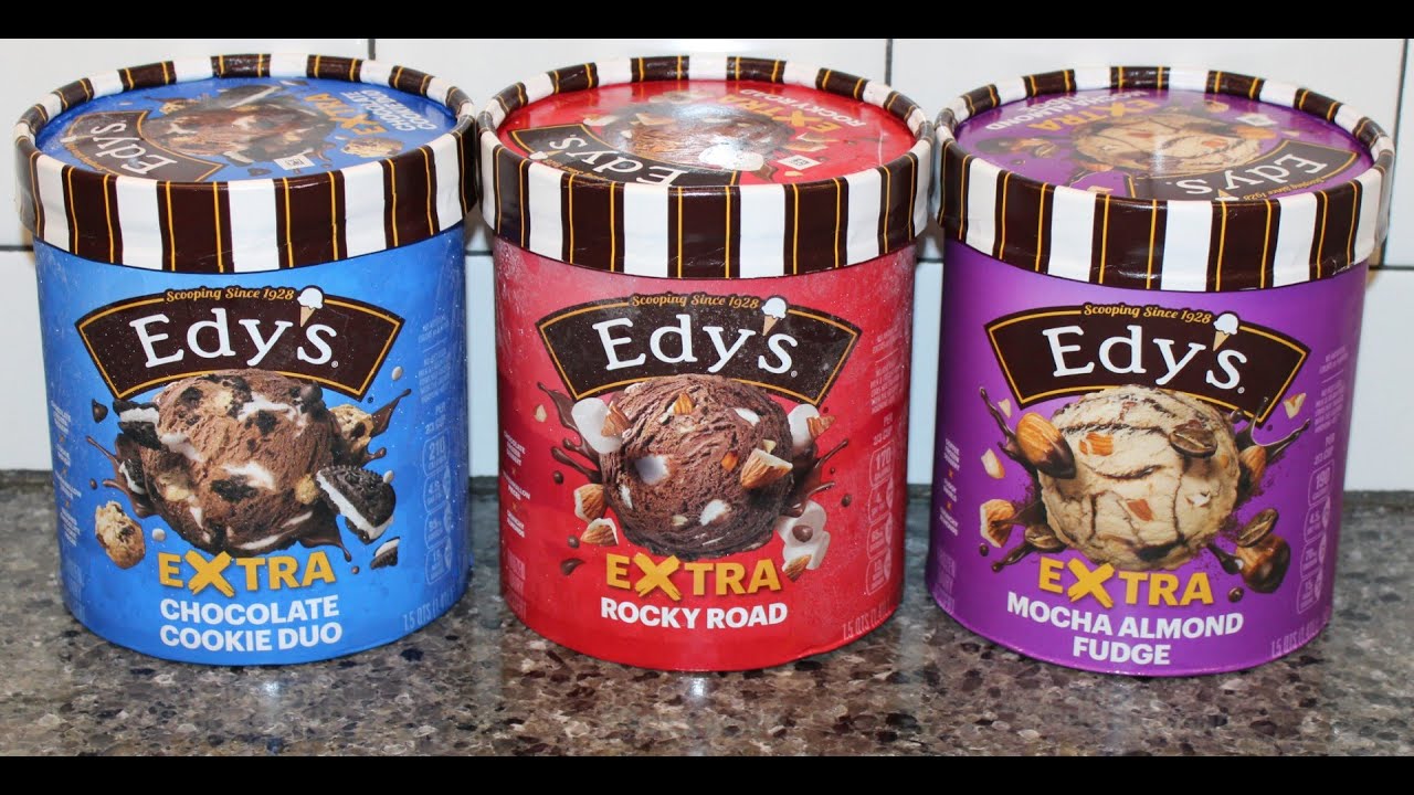 Edy’s Extra Frozen Dairy Dessert: Chocolate Cookie Duo, Rocky Road & Mocha Almond Fudge Review