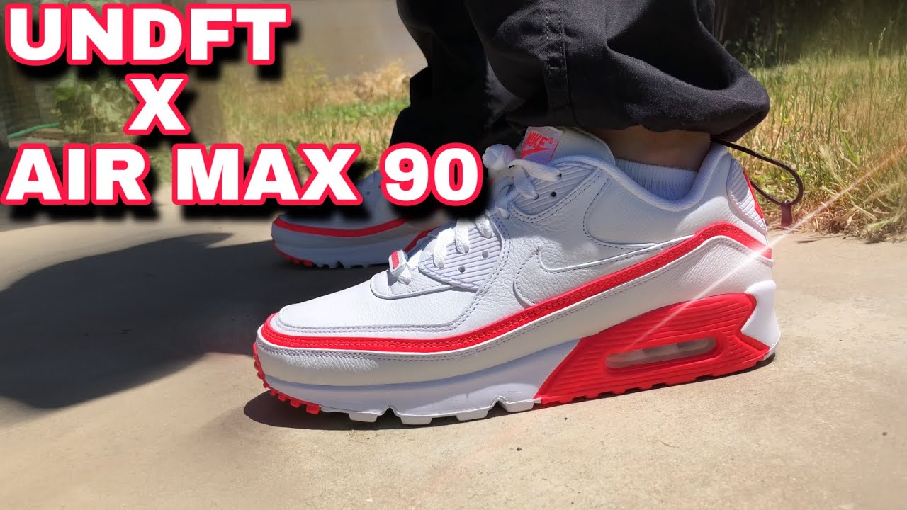 UNDEFEATED X AIR MAX 90 SOLAR RED REVIEW + ON FEET
