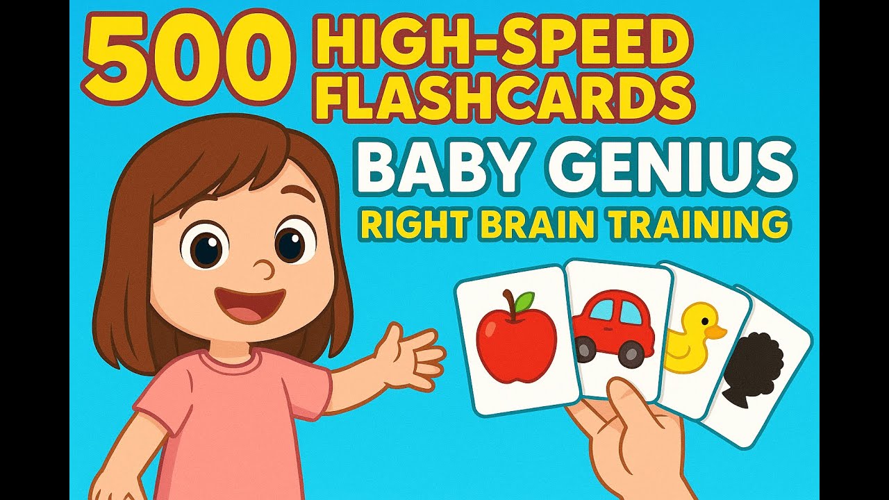 Baby Genius Training | 500 High-Speed Flashcards (Glenn Doman &times; Heguru &times; Shichida)