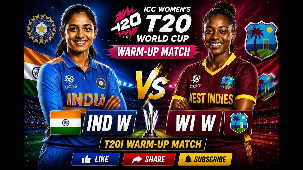 India Women vs West Indies Women, Live Score & Unofficial Commentary | 5th T20 Warm-Up T20 world Cup