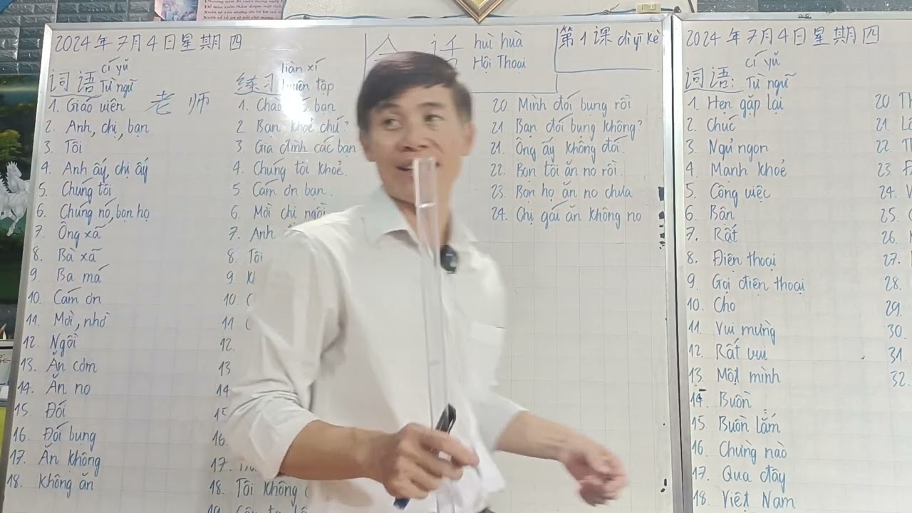 đàm thoại tiếng Trung bài 1