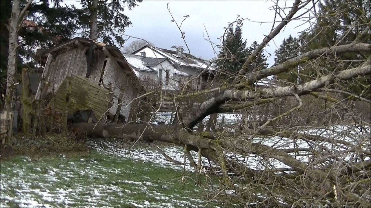 Orkan Niklas tobt über Südbayern 31.3.2015