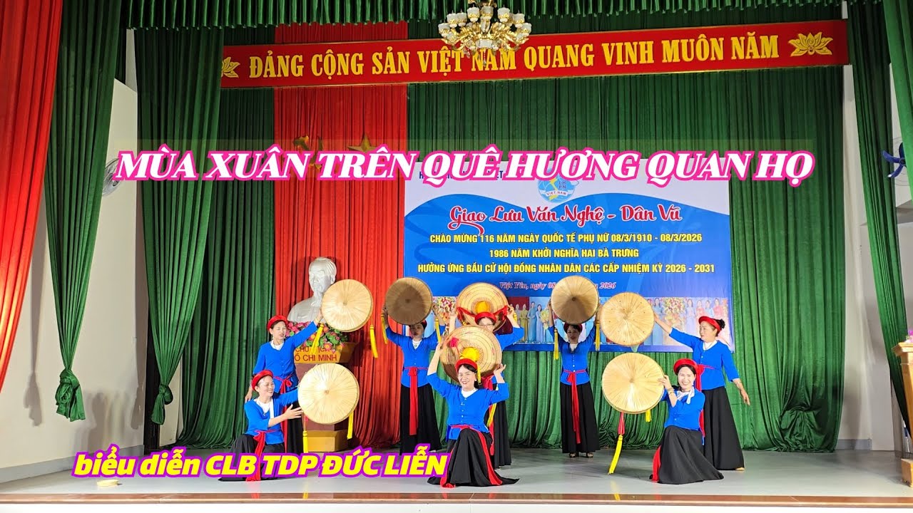 Biểu diễn mùa xuân trên quê hương Quan Họ. Câu lạc bộ TDP Đức Liễn.
