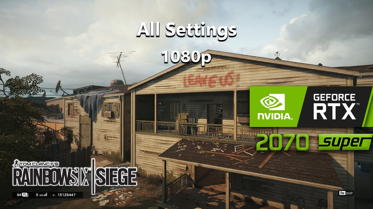 RTX 2070 Super | Rainbow Six Siege - 1080p - All Settings