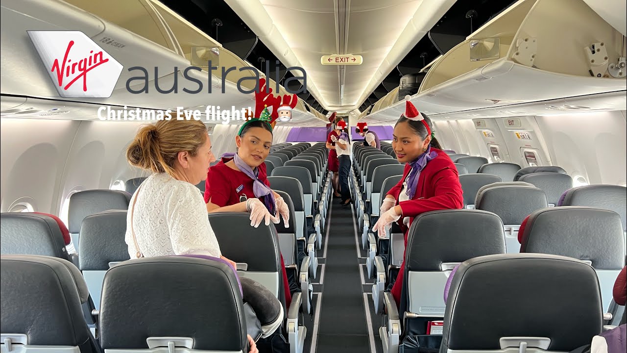 Virgin Australia flight to Adelaide on Christmas Eve!! 🎄🎅🏻