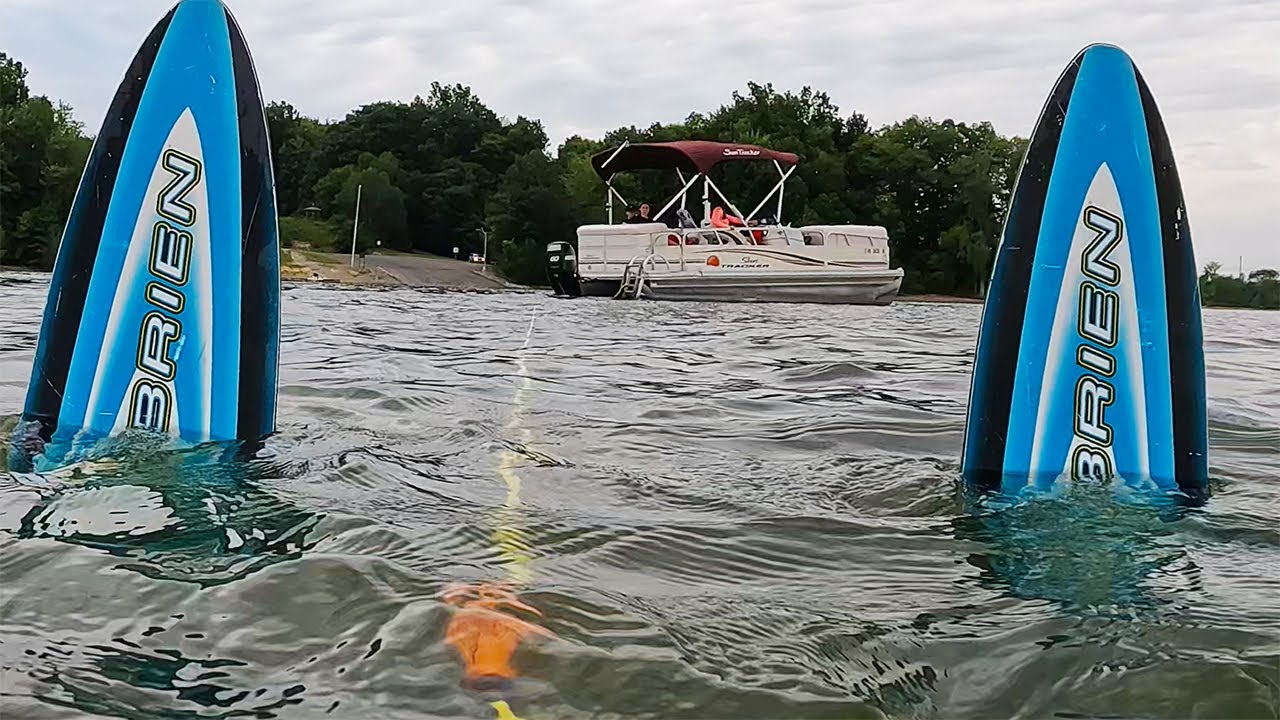 Is it possible to waterski behind a 60 HP pontoon boat? Wakeboard?