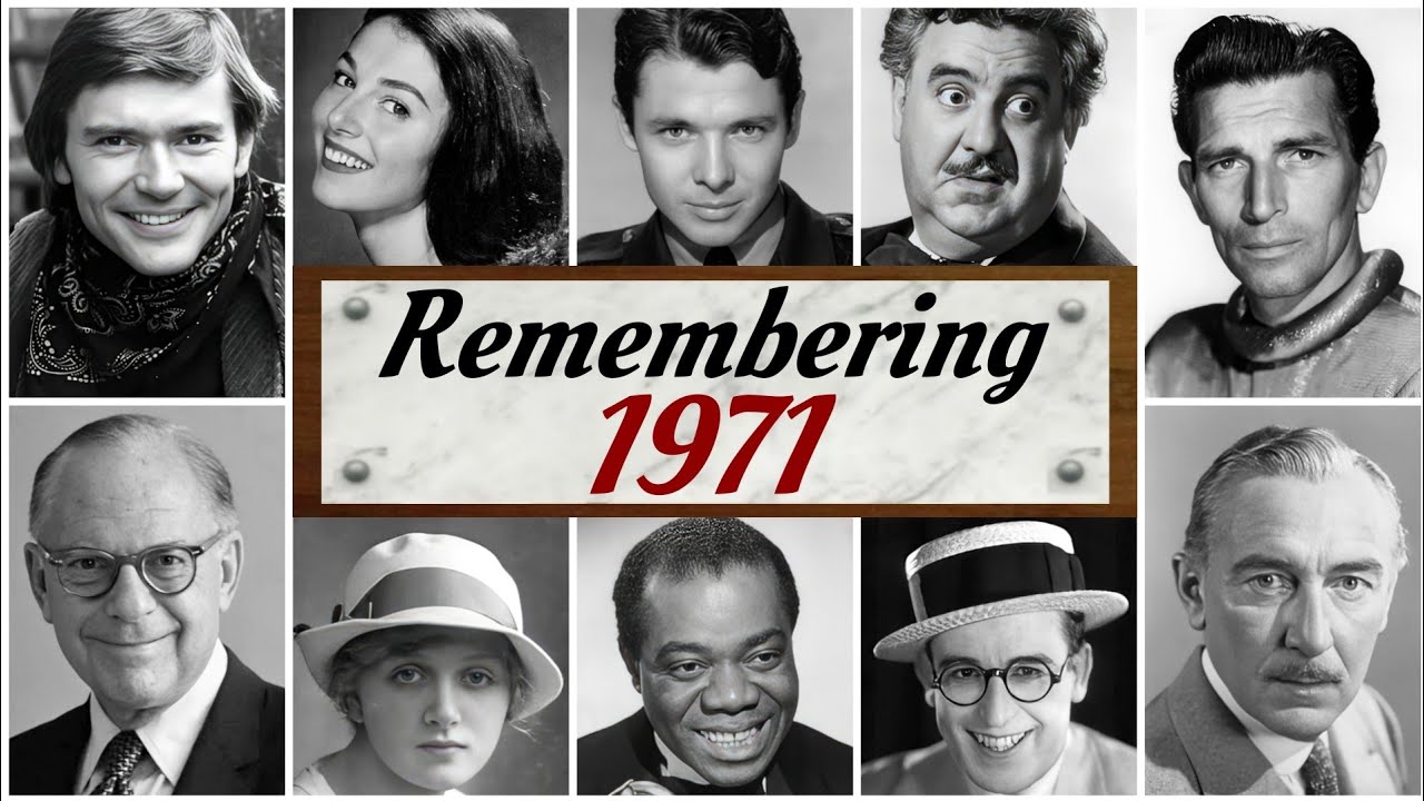 1971 Obituaries : Remembering famous celebrities who died in 1971