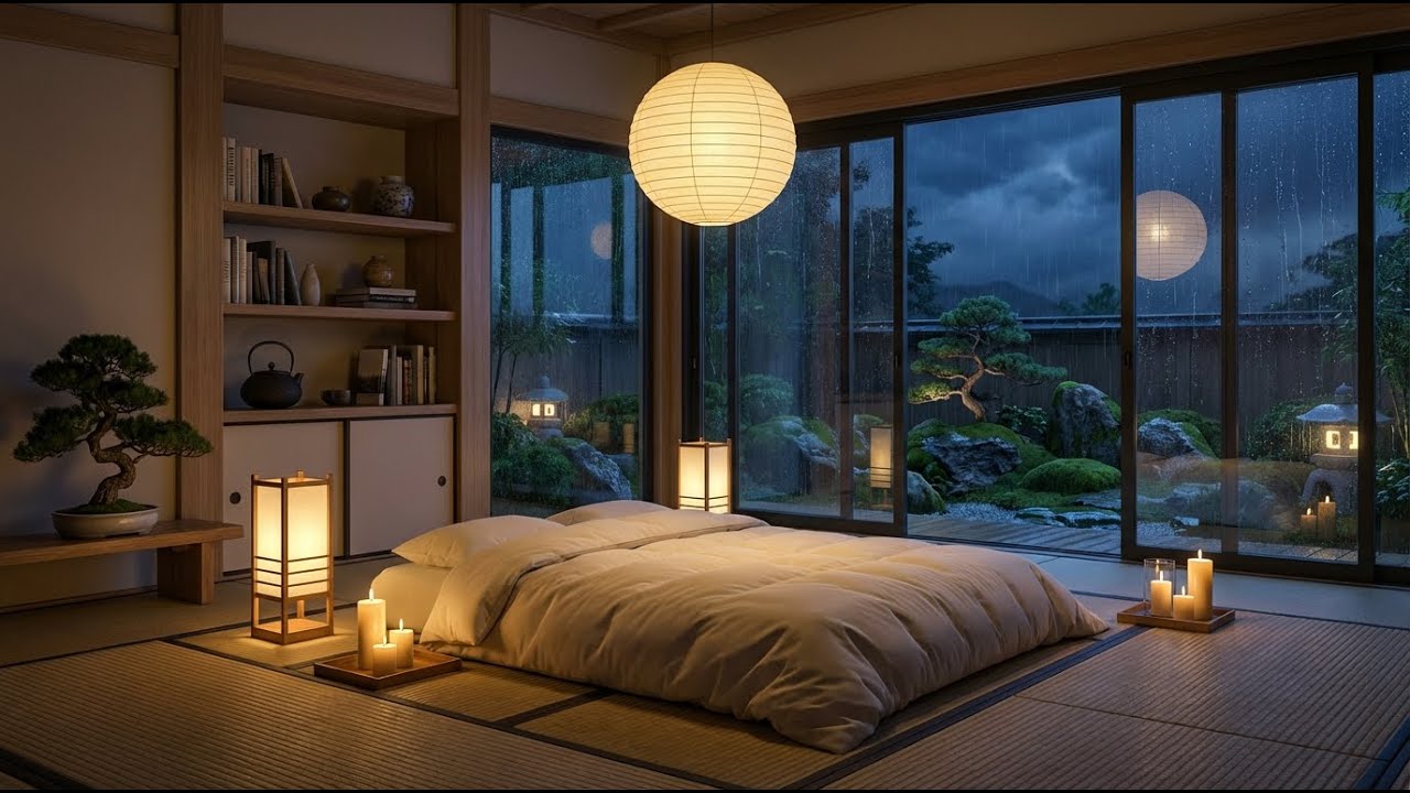 Pure Tranquility: Rain and Felt Piano in Rainy Zen Sanctuary for Fast Sleep and Relaxation 💤🌧️🌿