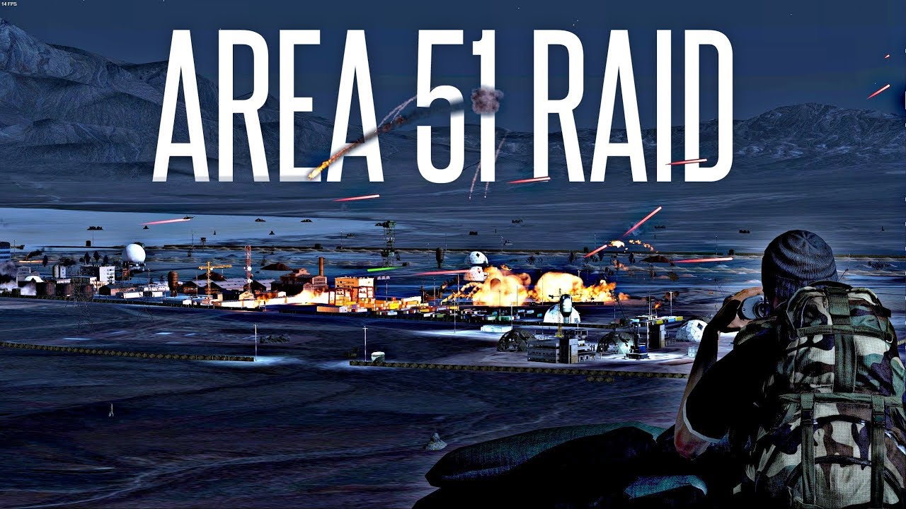 AREA 51 RAID! - ArmA 3 Insane PVP Event (they can't stop all of us!)