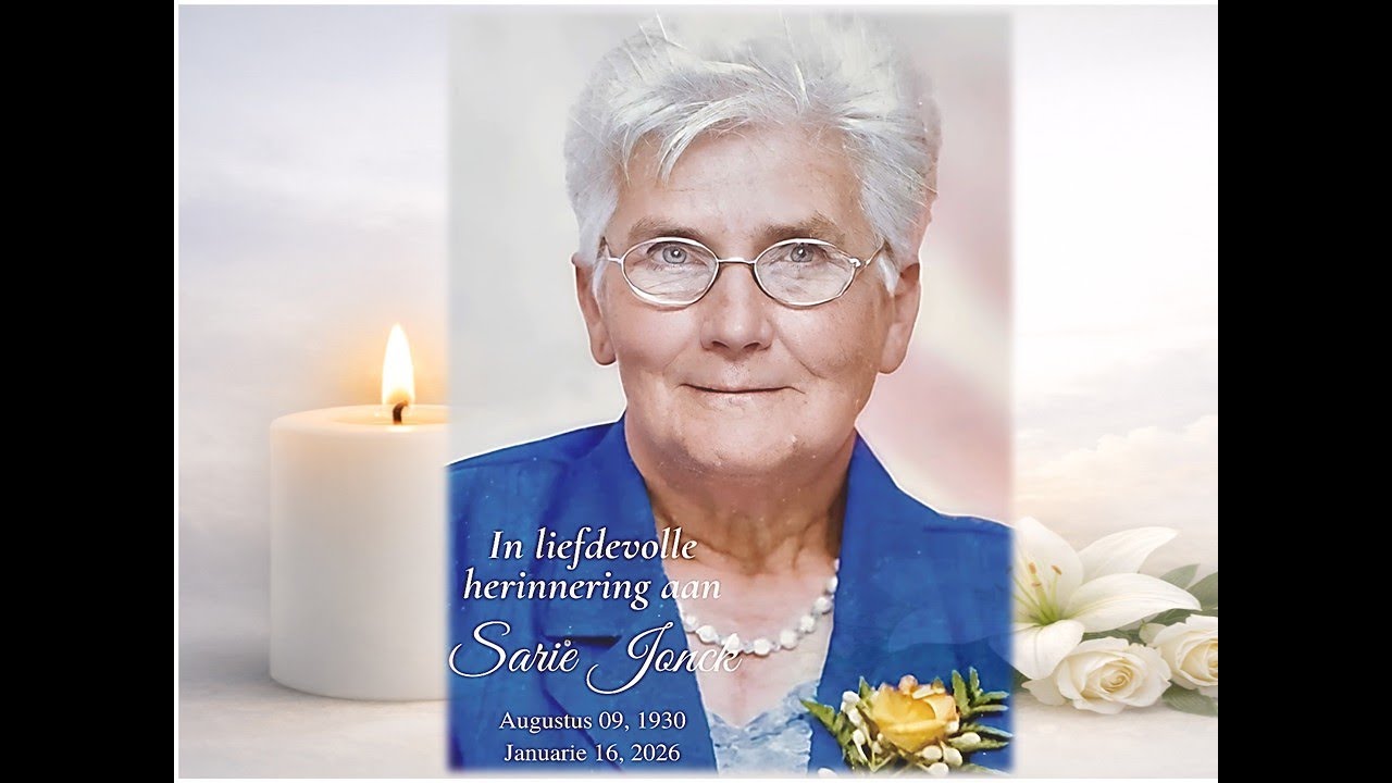 Gedenkdiens van Sarie Jonck - 22 Januarie 2026