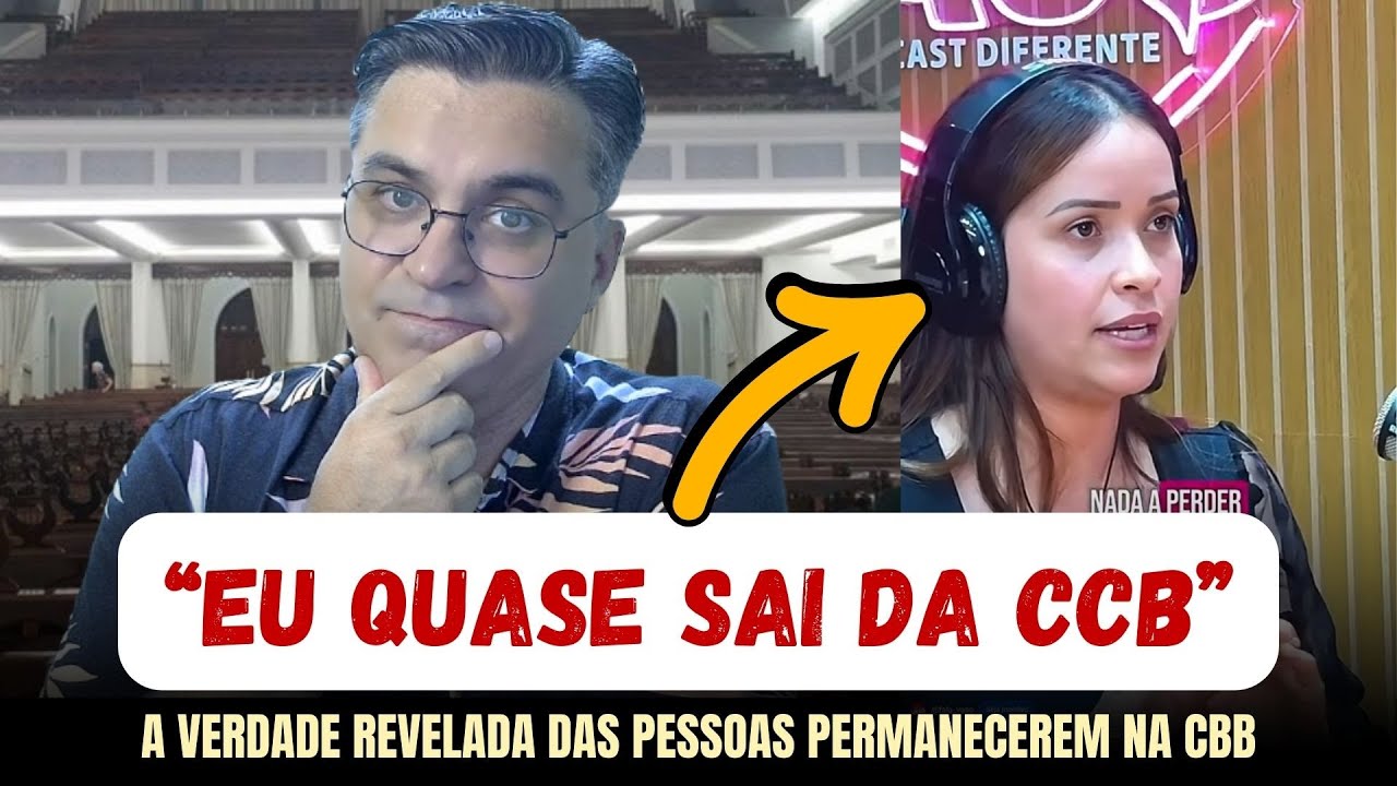 O DESABAFO DA MOÇA DA CCB: 