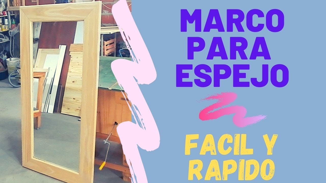 COMO HACER UN MARCO PARA ESPEJO?? PASO A PASO (FRAME) CORTE INGLETE EN SIERRA!!!!