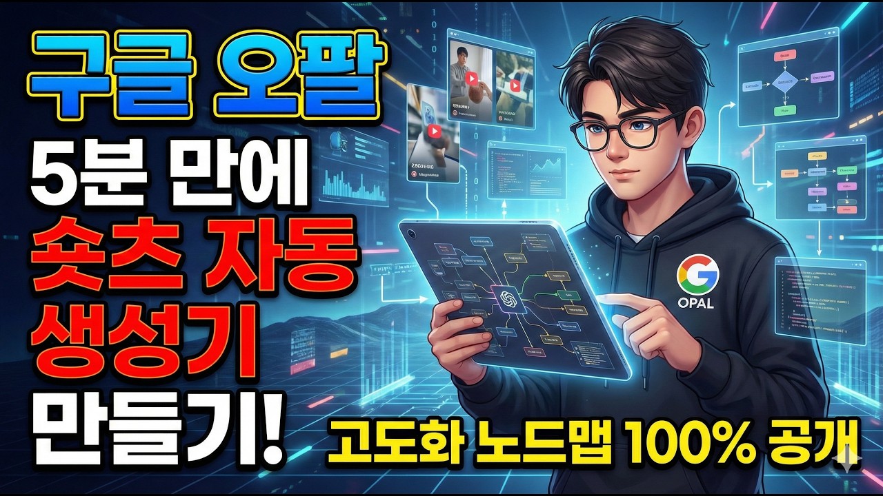 정식 출시 전 무조건 보세요! 구글 오팔 실습: 숏츠 제작 파이프라인 구축하기