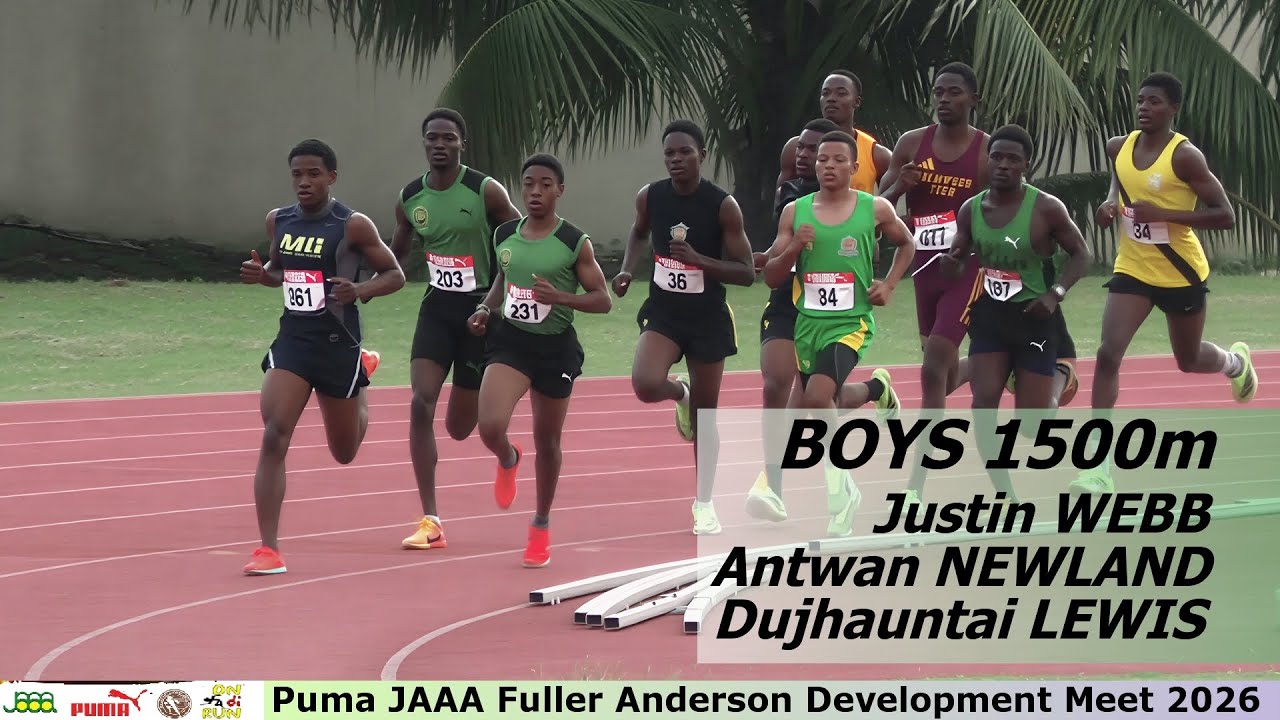 Boys 1500m Finals | Antwan NEWLAND | Justin WEBB | Dujhauntai LEWIS | Puma JAAA Fuller Anderson