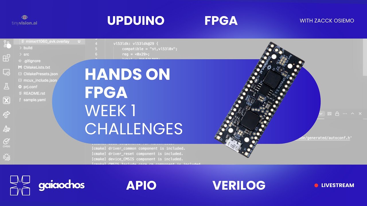 Hands on FPGA - Week 1 Challenges | Verilog | Upduino | APIO | Digital Design | TinyVision