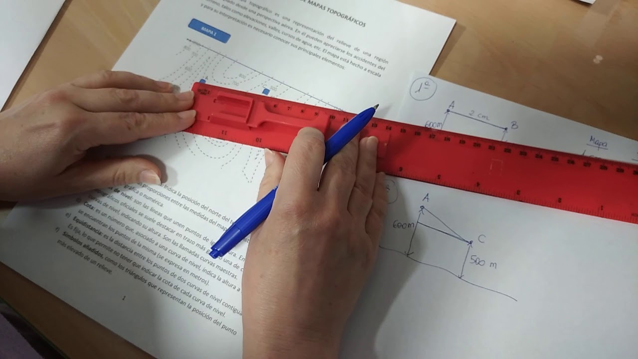 DISTANCIAS  MAPA TOPOGRÁFICO | 4° ESO