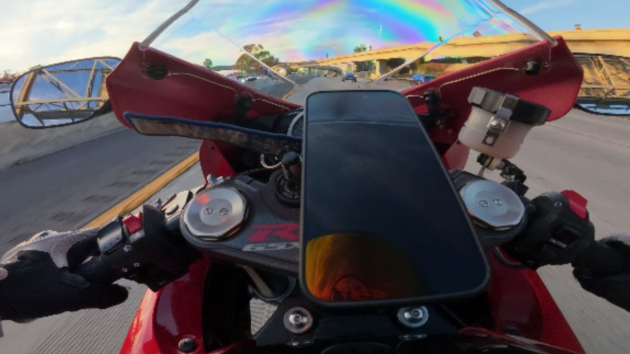 SUZUKI GSX-R600 - CHASING THE SUNSET - RAW SOUND - 4K