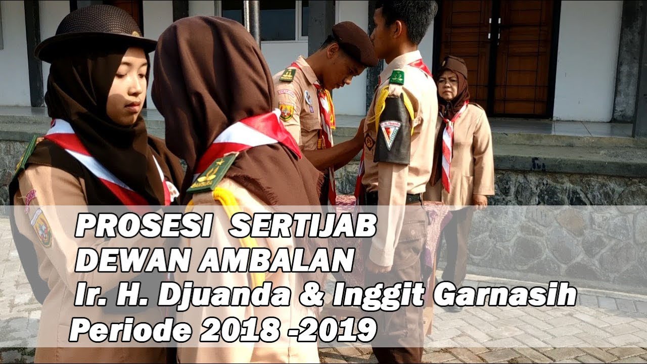 Prosesi Sertijab Pramuka Periode 2018 - 2019 SMKN Pertanian 1 Sukaraja