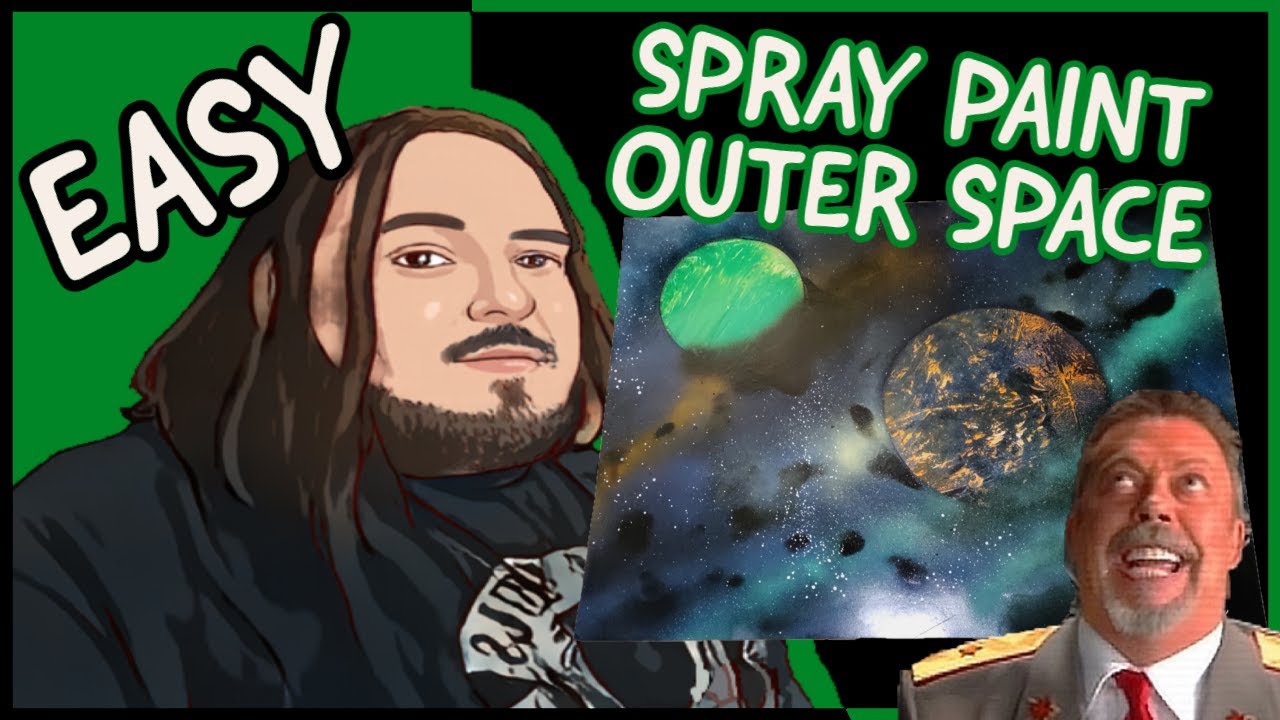 Easy | Spray Paint Art Outer Space By Karizma