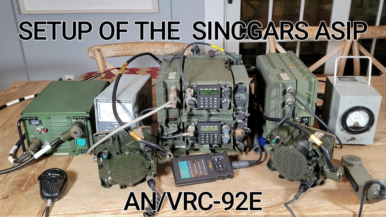 SINCGARS ASIP AN/VRC-92 Setup and Testing!