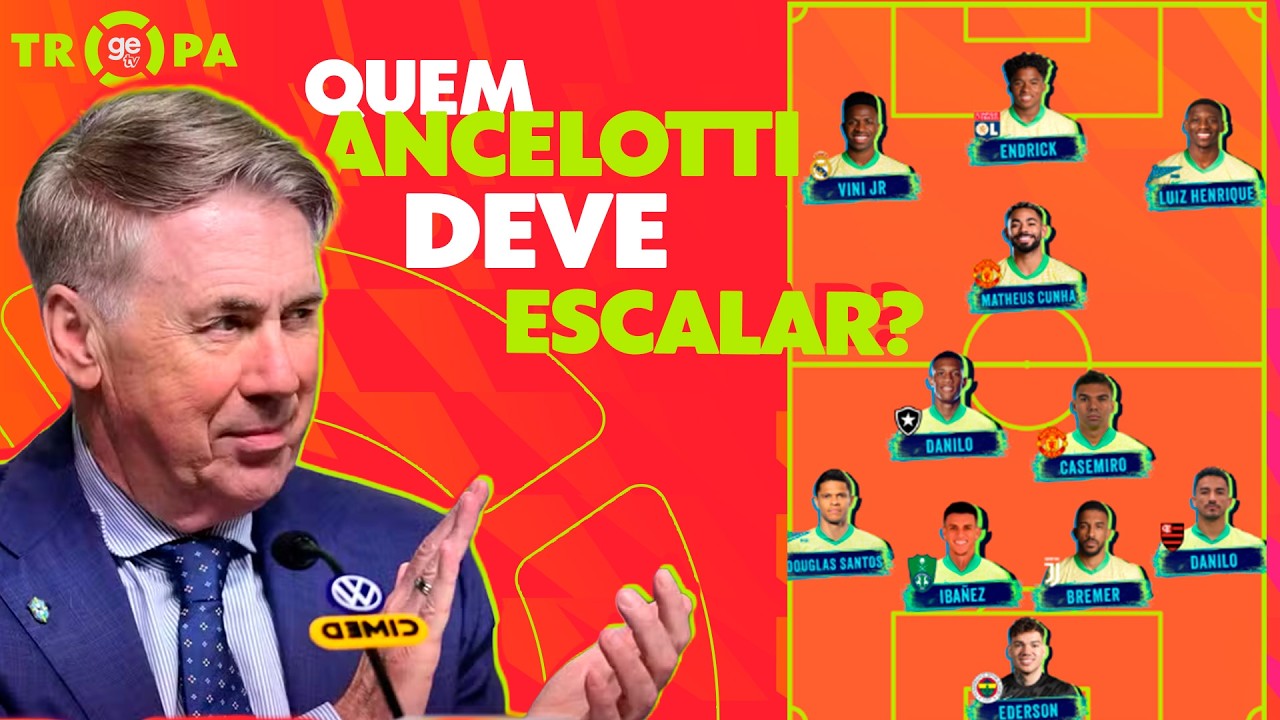 BRASIL X CRO&Aacute;CIA: ESCALAMOS O TIME TITULAR DA SELE&Ccedil;&Atilde;O BRASILEIRA | TROPA GE TV