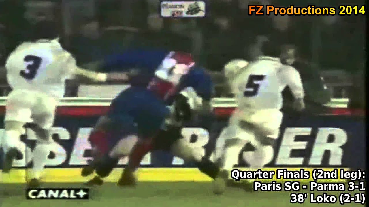 1995-1996 Cup Winners' Cup: Paris St.Germain FC All Goals (Road to Victory)
