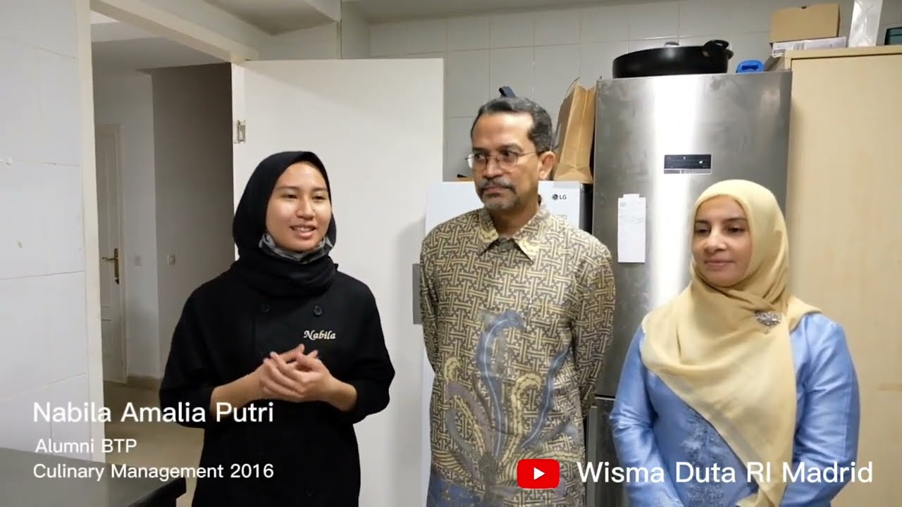 Nabila Amalia Putri : Alumni Culinary Management yang bekerja di Kedubes RI di Madrid, Spanyol