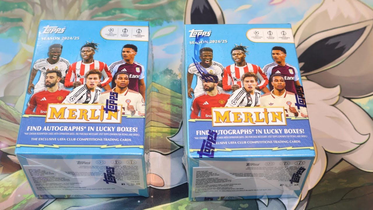 Наборы Topps Merlin Soccer Blaster Boxes 2024-25