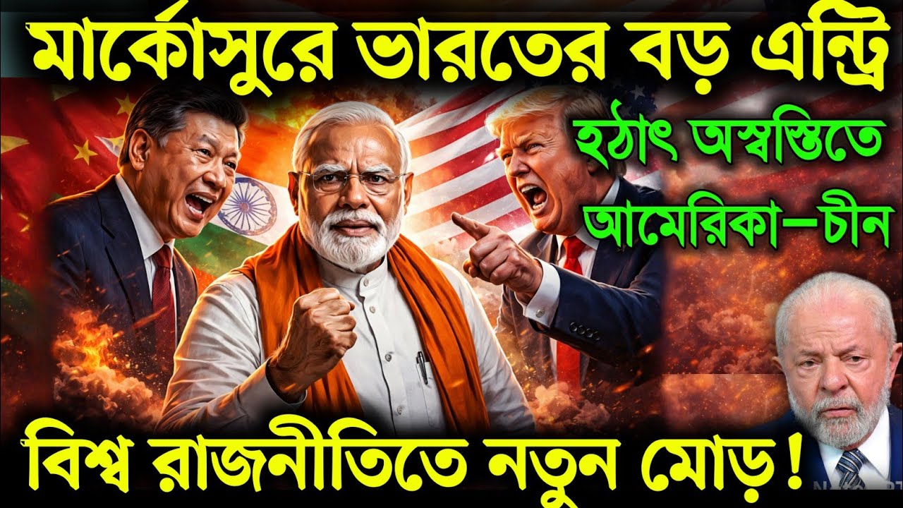 ভারতের নীরব কূটনৈতিক চাল, আফগান–পাকিস্তান উত্তেজনা চরমে |India Mercosur Deal |India Brazil Relations