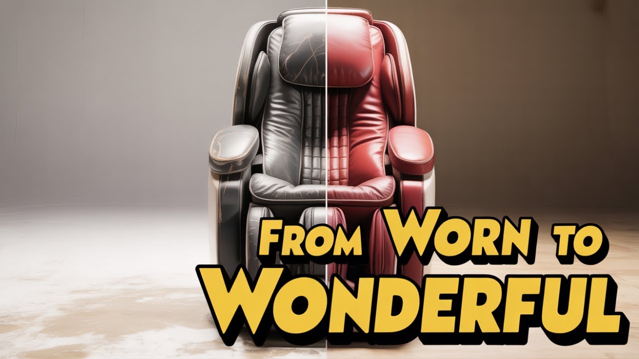 Leather Restoration - From Worn to Wonderful: Restoring Leather on My $80 Massage Chair #live