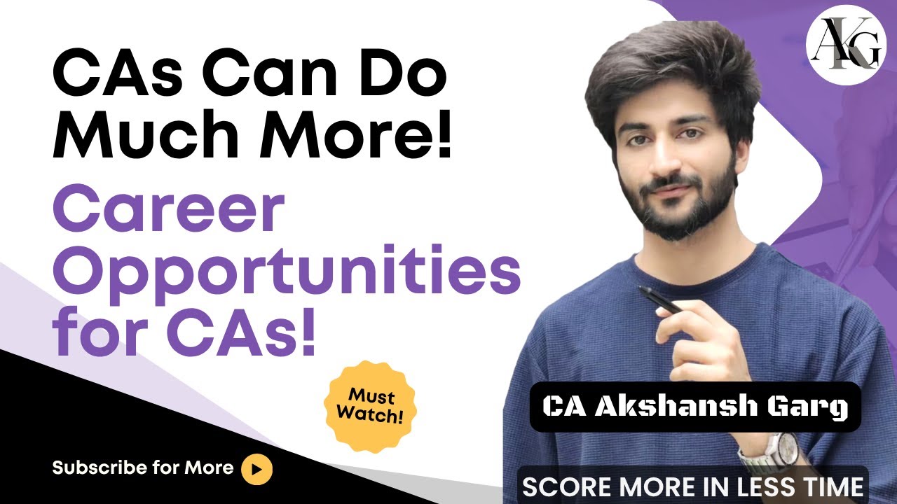 CAs Can Do Much More! 💼 | Career Opportunities for CAs! | Think Beyond Big 4s | CA Akshansh Garg