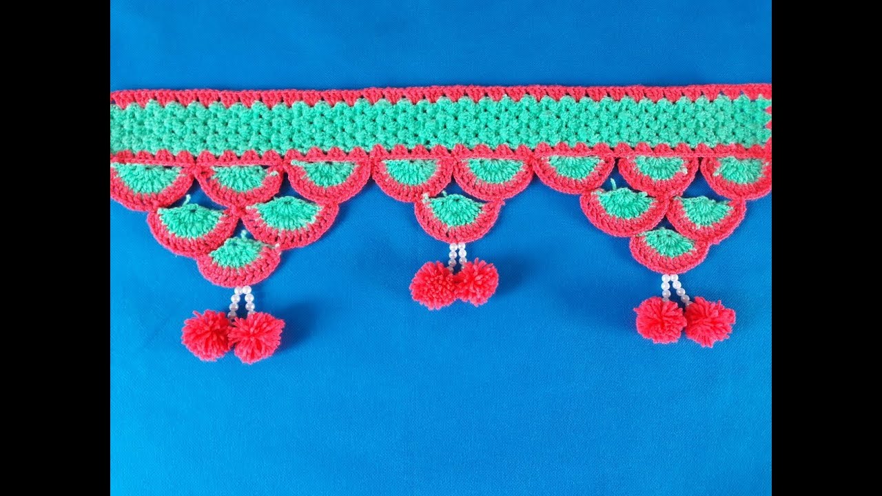 DOOR HANGING TORAN FROM WOOLEN HANDMADE TORAN || DIY DOOR HANGING TORAN / EASY DOOR TORAN FOR WOOLEN