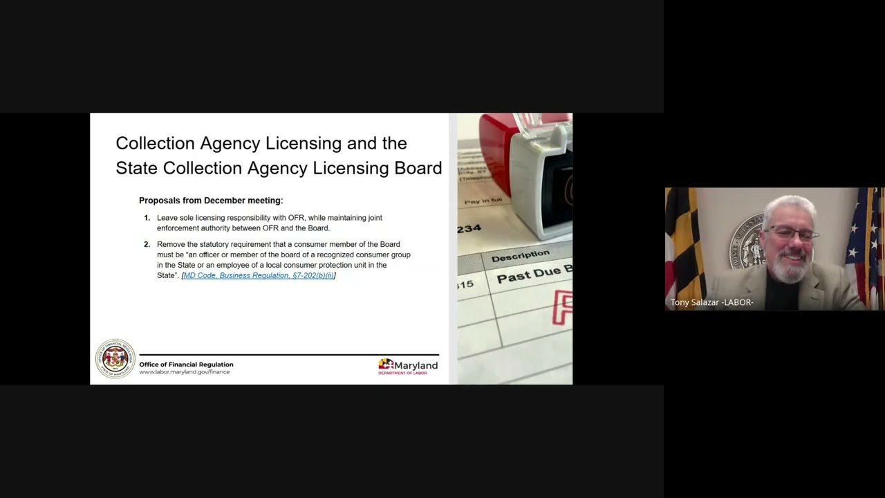 MD Labor - MD Licensing Workgroup - Meeting 3 Recording (01/16/2026)