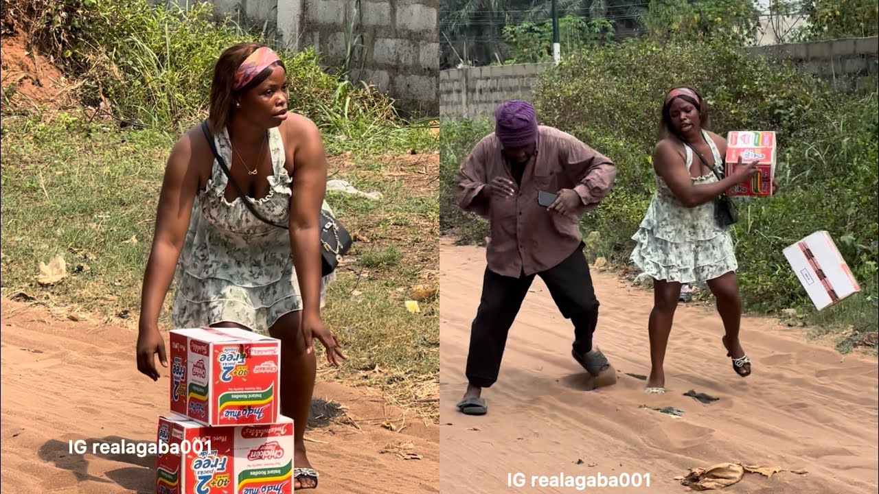 Noodles prank on a lady, Hunger no good oh 