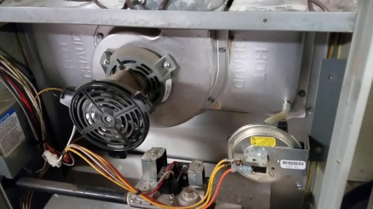 Trane furnace air pressure switch error