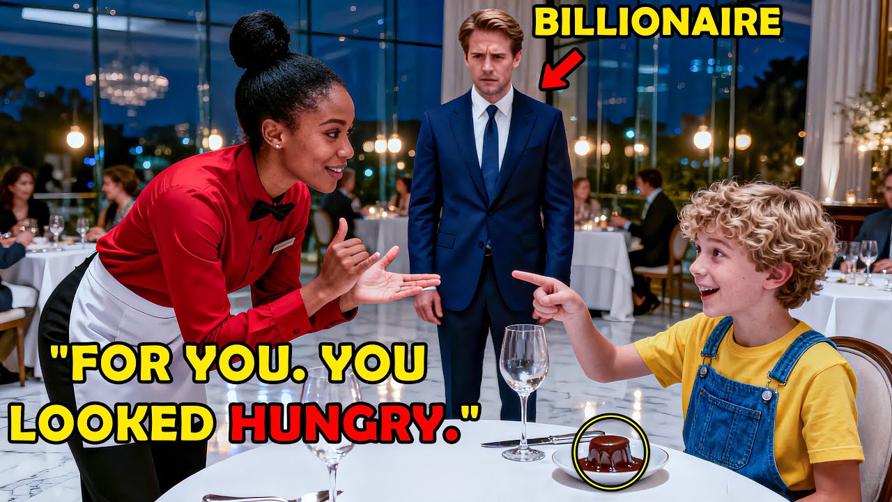 No One Noticed the Billionaire’s Deaf Son Signing His Order, Until a Black Waitress Stepped In