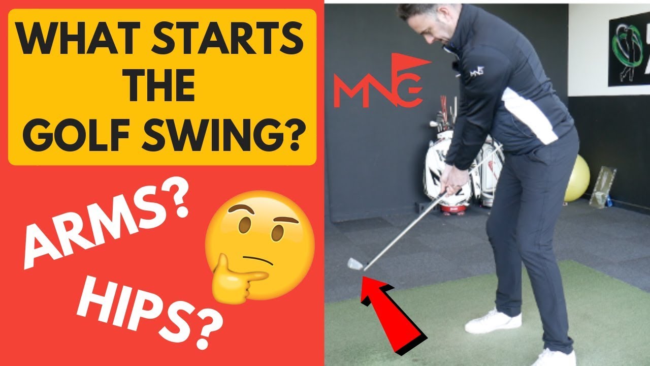 What Starts The Golf Swing - Arms Or Hips? Golf Swing Tip