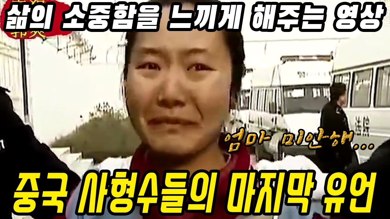 [300만뷰 영상] 중국영상│삶의 소중함을 느끼게 해주는 영상​│중국 사형수들의 마지막 유언│사형수들은 마지막 순간에 어떤 마음이 들까요?│중국어로[路]