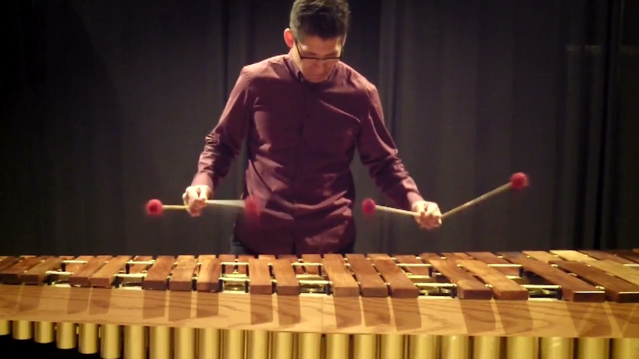 Fuga, from Sonata no. 1 in G minor for Violin, by J.S. Bach, Kevin Bobo, marimba