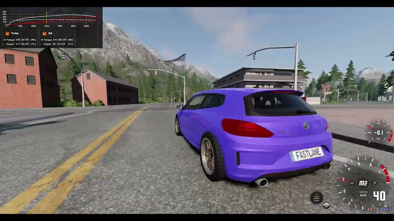 BeamNG drive-- VW Scirocco R Speed