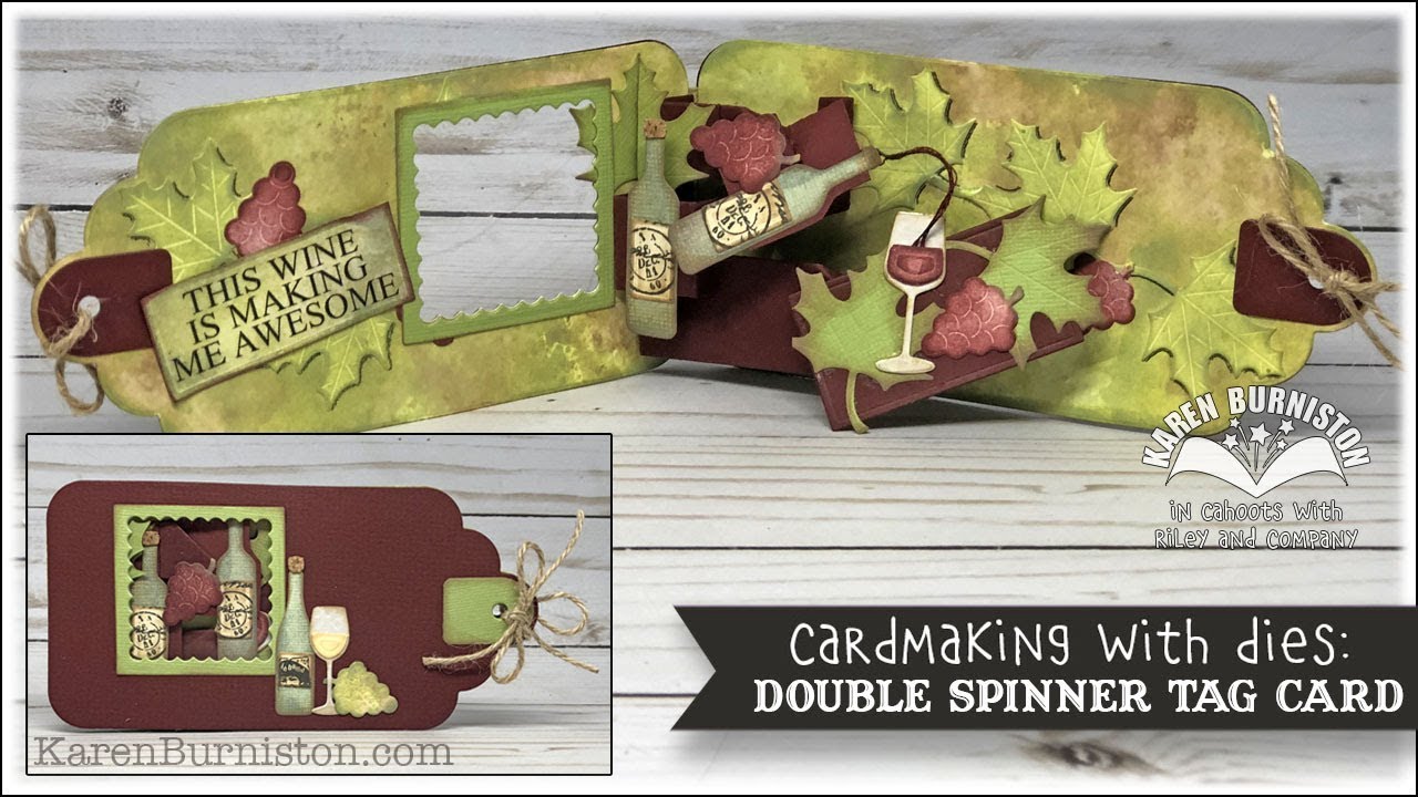 Cardmaking with Dies: Double Spinner Tag Card
