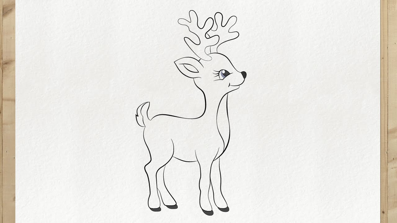 COMO DESENHAR UMA RENA DO PAPAI NOEL 🦌 | Natal | Tutorial de Desenho | Primo Desenhos