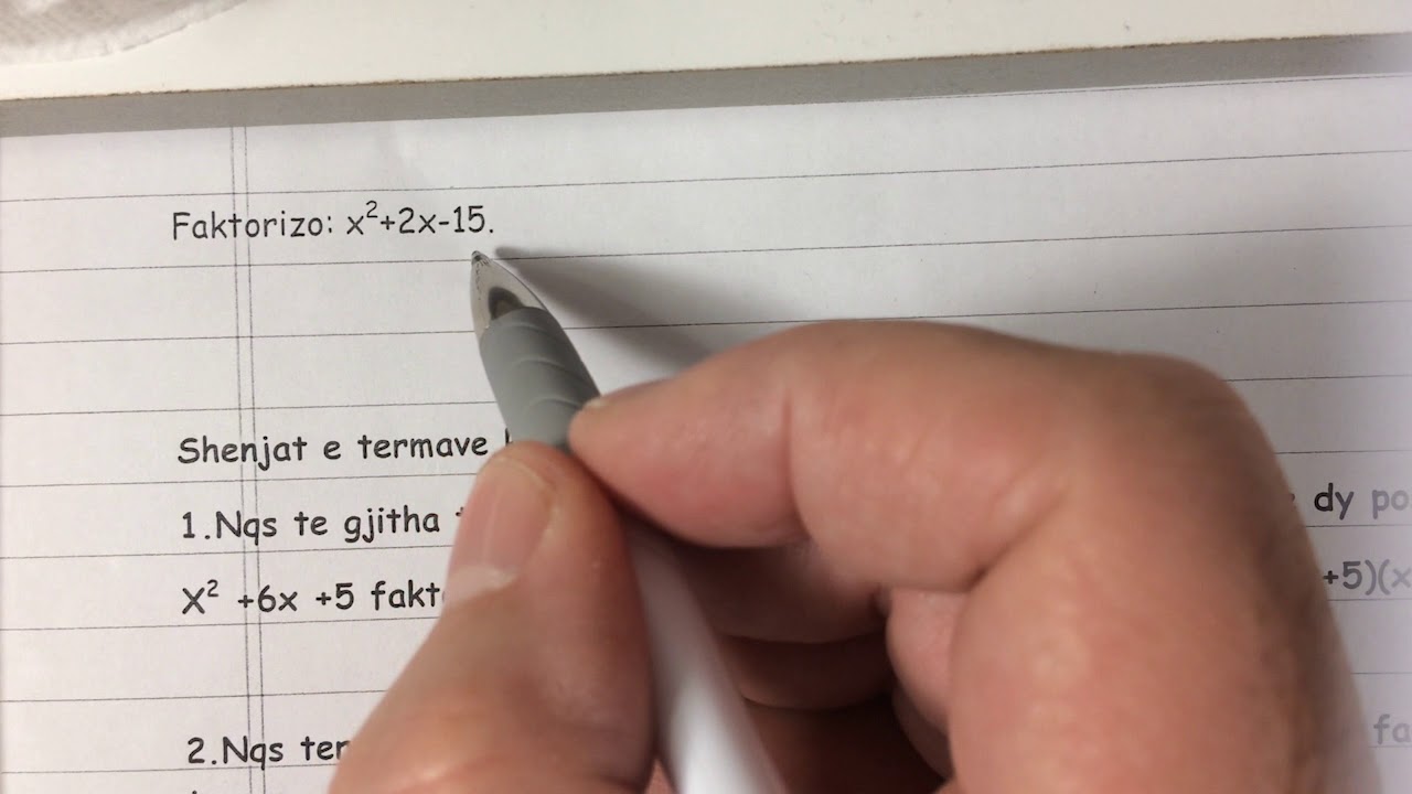 Faktorizimi i Shprehjeve Kuadratike