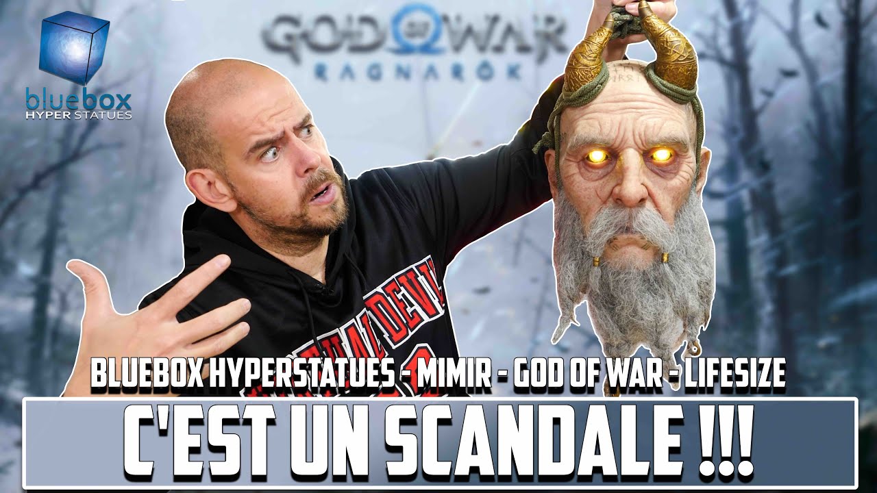 SCANDALEUX !!! MIMIR - BlueBox Hyper Statues - God Of War - LifeSize
