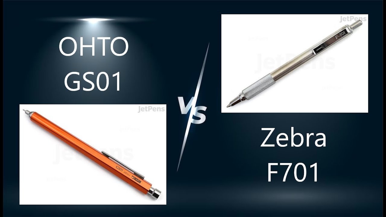 perfect pen episode 6 zebra f701 vs ohto gs01. plus 3 refill options.