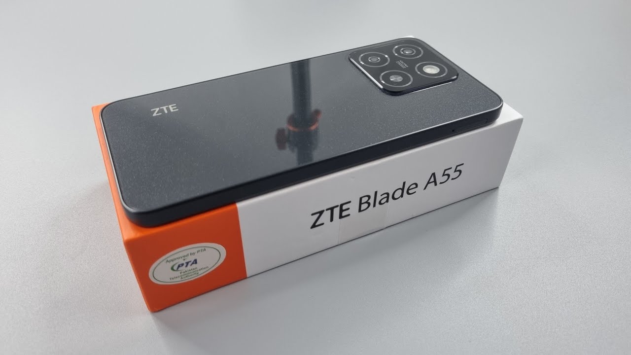 ZTE Blade A55 Unboxing & Camera Test | Retail Unit | Starry Black Colour