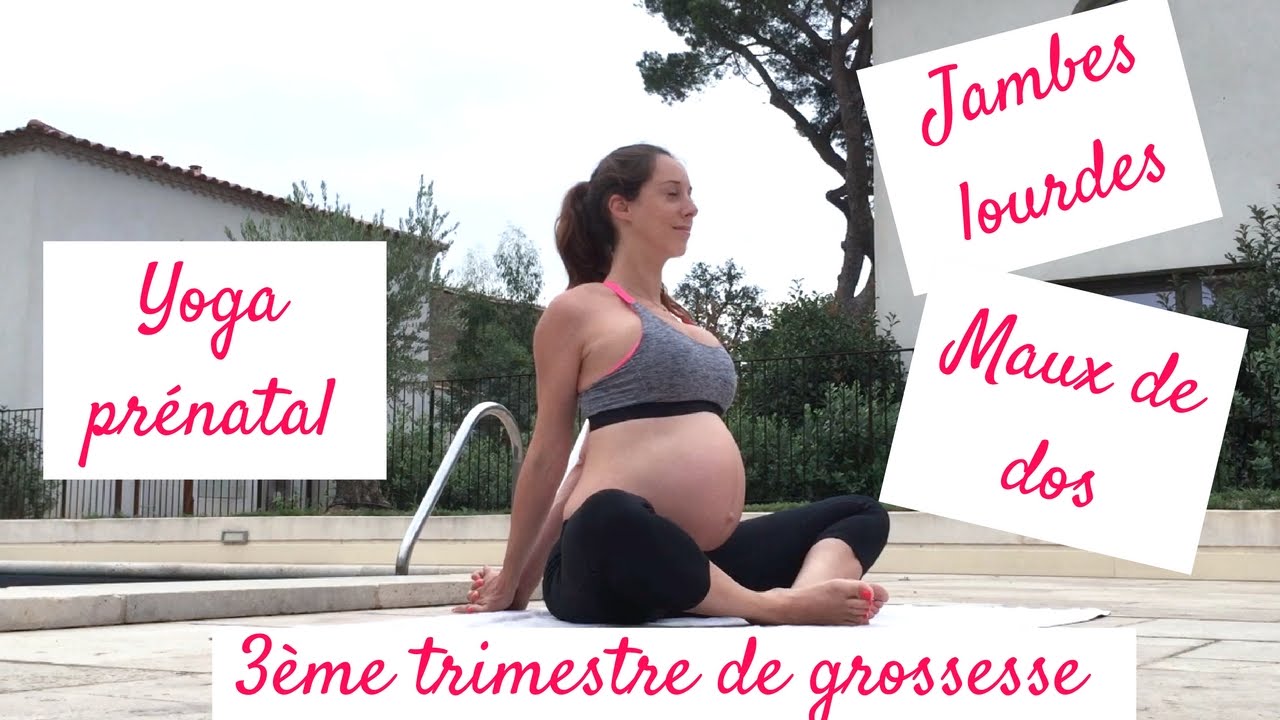 Grossesse ♡  20 minutes de yoga pour le troisième trimestre