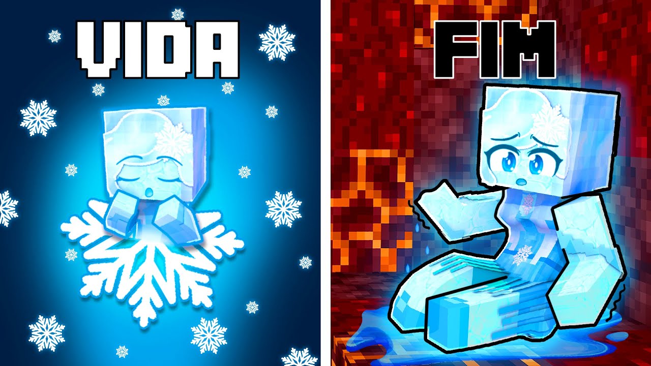 NASCIMENTO até o FIM da ELEMENTAL de GELO no Minecraft ◂Miika▸