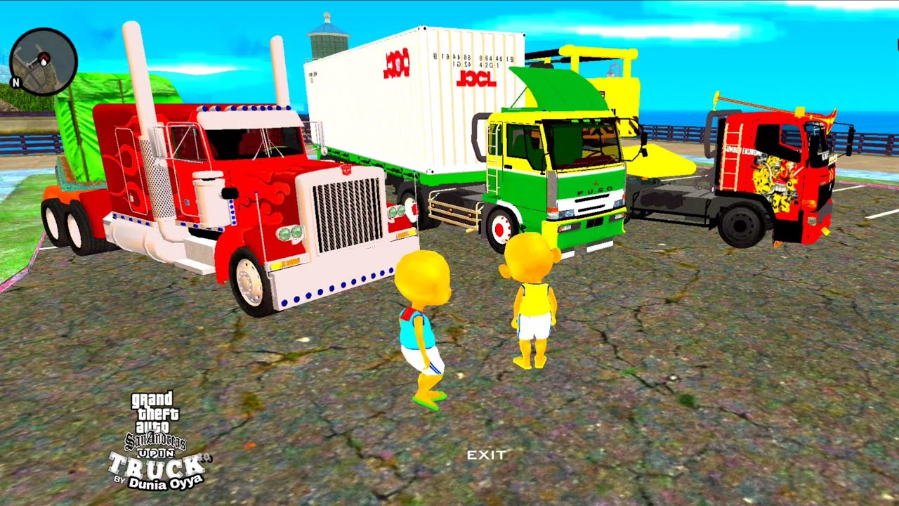 Upin & ipin Baru Bingung Pilih Mobil Truk Gandeng Coba Semuanya , Ketemu TungTung Sahur 🤣 Dunia Oyya
